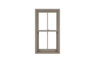 Signature Ultimate Double Hung G2 Window Exterior View In Pebble Gray 