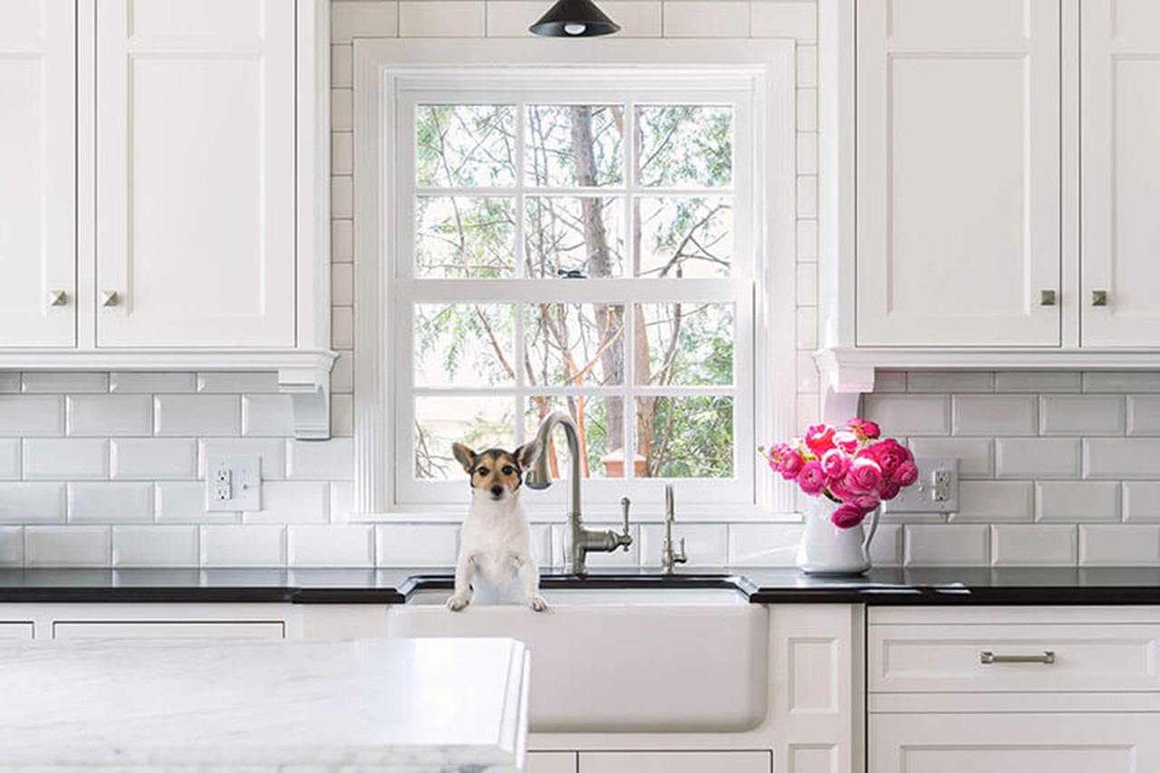 White Kitchen With Signature Ultimate Double Hung G2 Window
