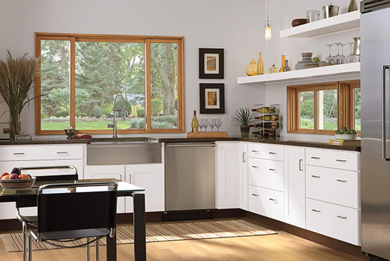 Kitchen With Signature Ultimate Glider Window