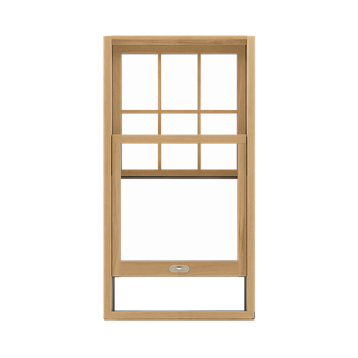 Signature Ultimate Single Hung G2 Window Interior View In White Oak