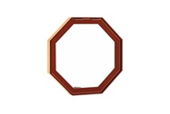 Signature Ultimate Specialty Shapes Octagon Window Exterior View In Wineberry