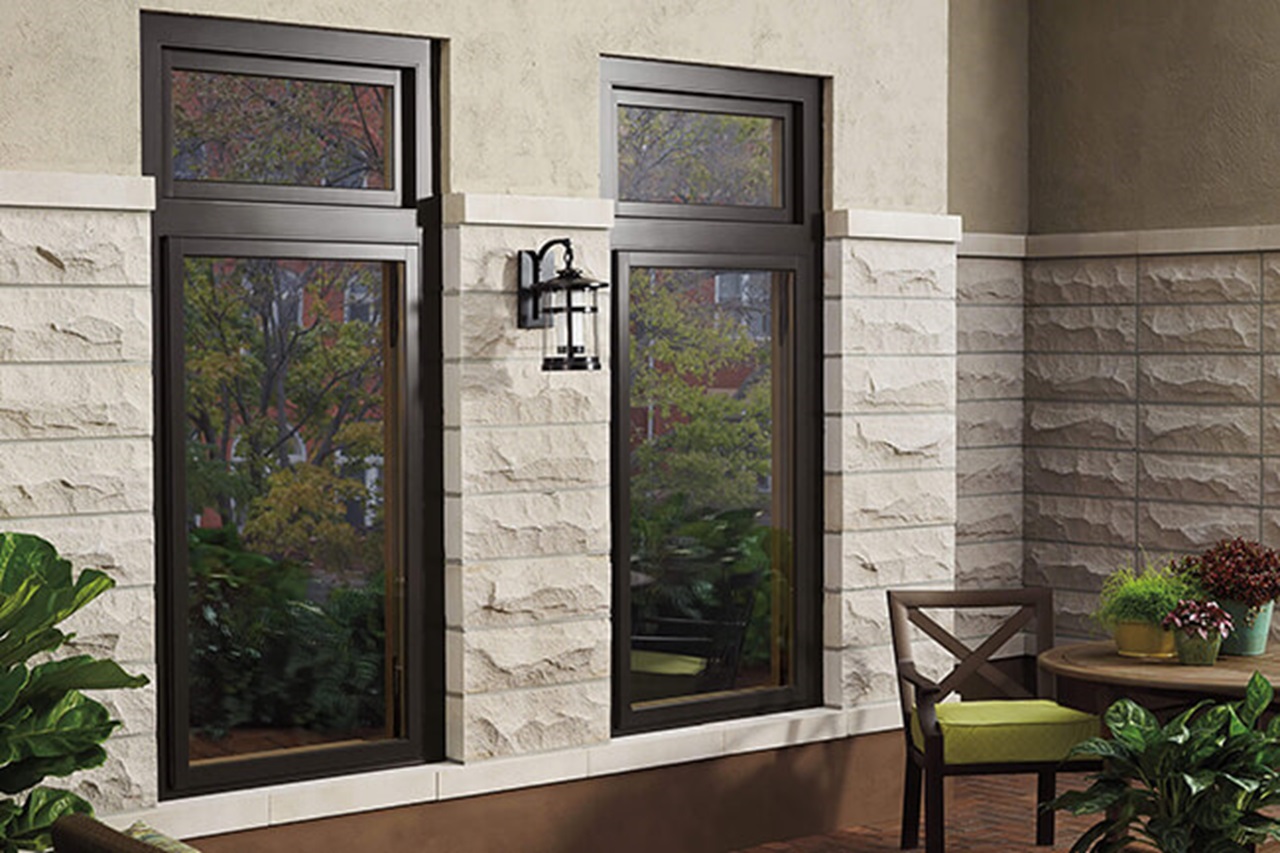 Exterior View Of Signature Ultimate Venting Picture Window From Patio