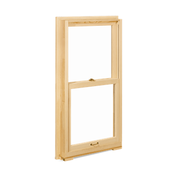 Signature Ultimate Wood Single Hung Interior View In Pine
