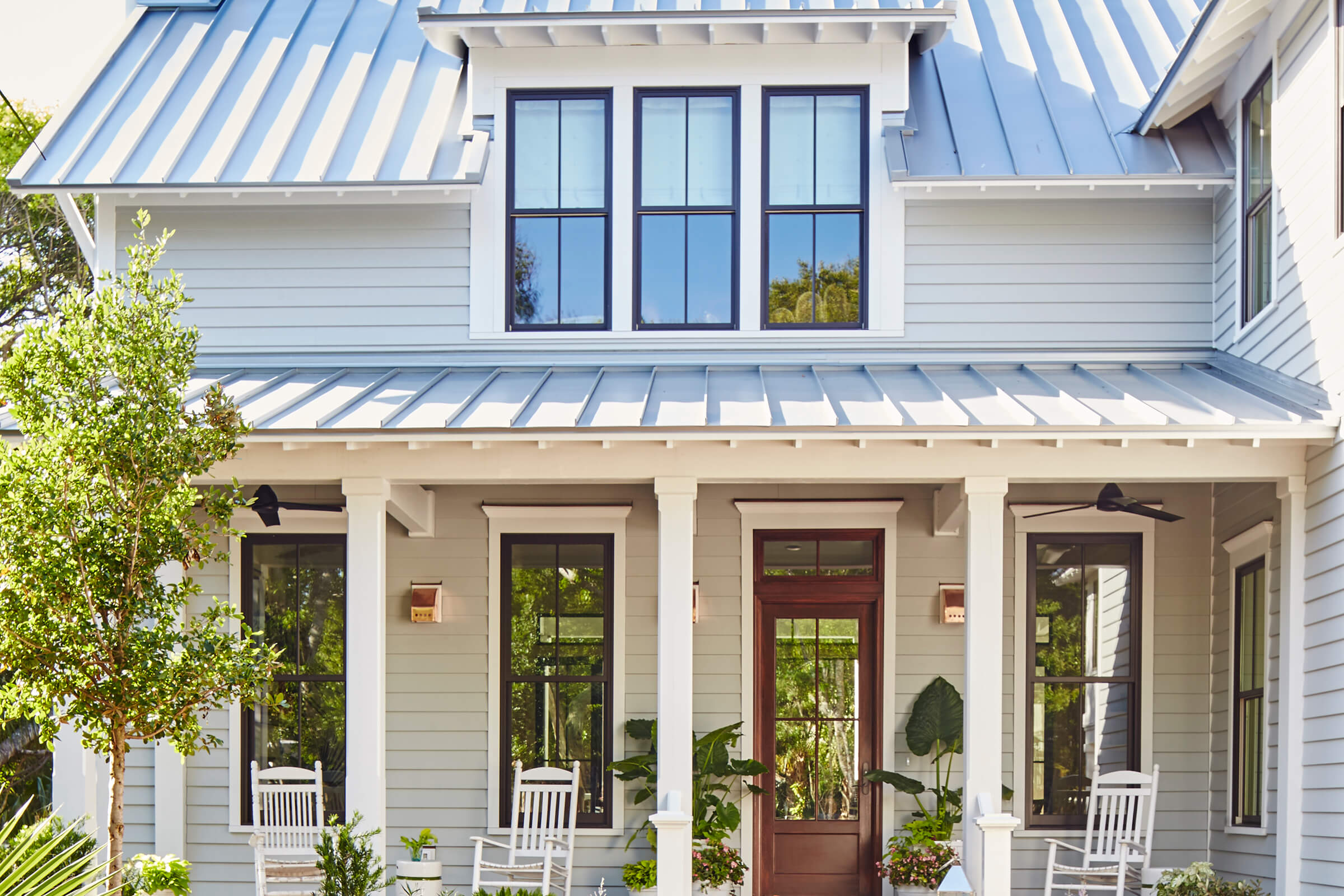 Exterior shot of Porch on Bald Head Island Vacation Home