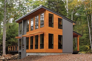 Contemporary Cabin With Marvin Essential Windows