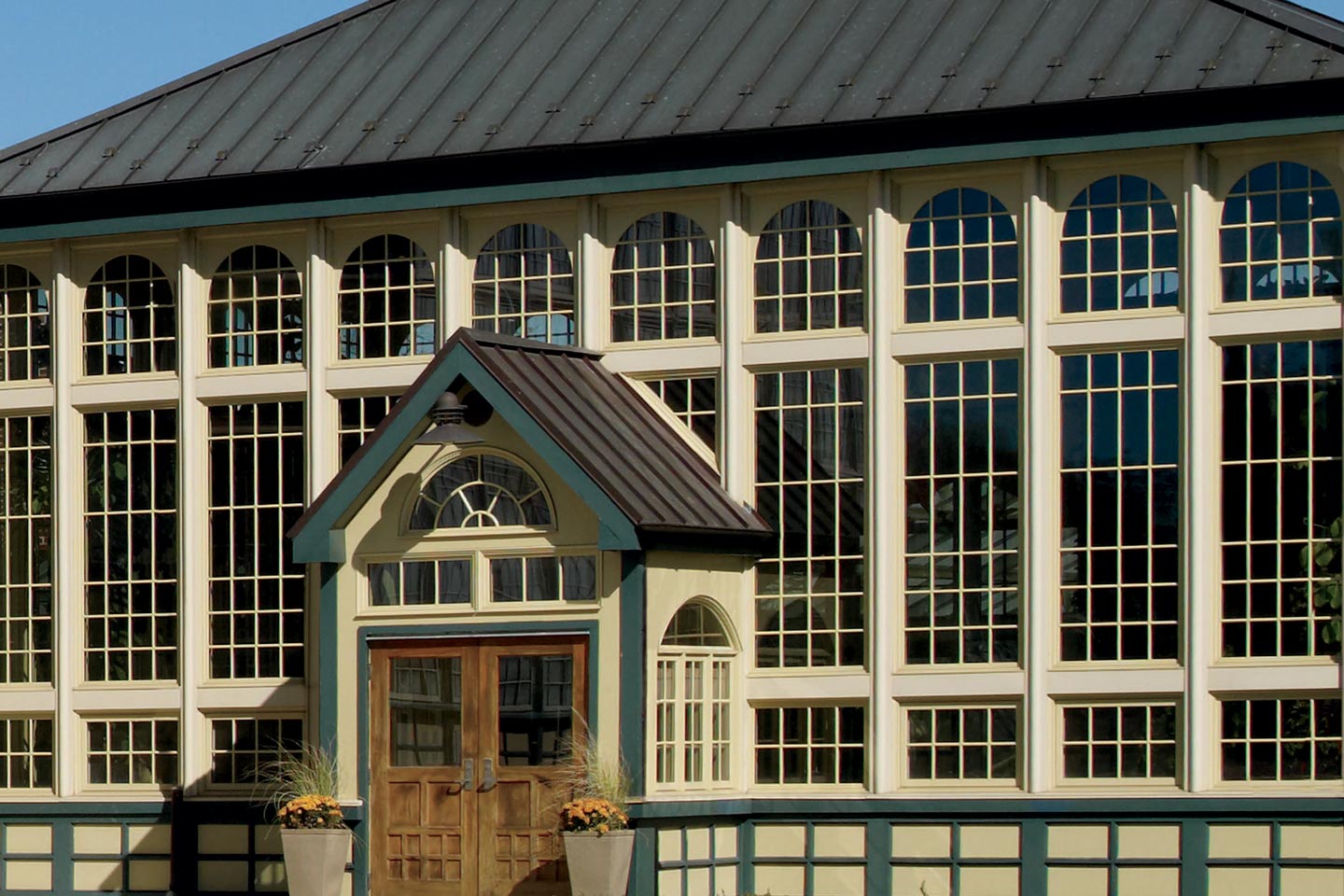 Druid Hill Conservatory in Baltimore, Maryland, featuring Marvin Ultimate windows. 