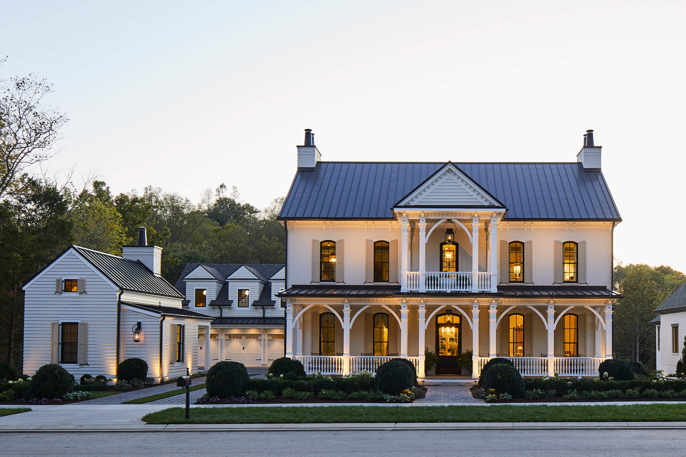 New construction inspired by the Historic Croft House in Nashville, TN, featuring Marvin windows and doors.