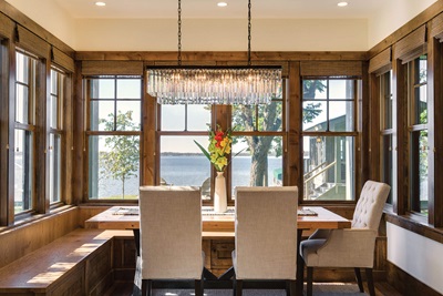 Dining Room With Marvin Double Hung Windows