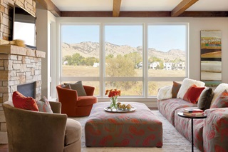 Living Room With Marvin Picture Windows