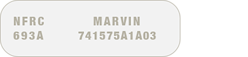 Marvin Window Label from 2000-2003