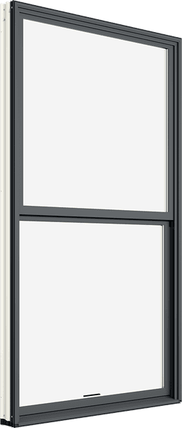Exterior product rendering of Marvin Essential Double Hung Window at an angle