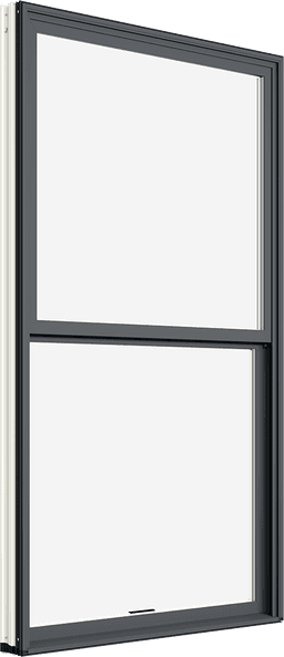 Exterior product rendering of Marvin Essential Single Hung Window at an angle