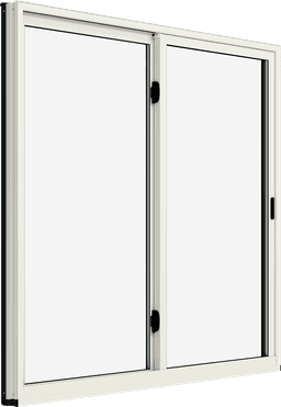 Interior product rendering of Marvin Essential Glider Window at an angle