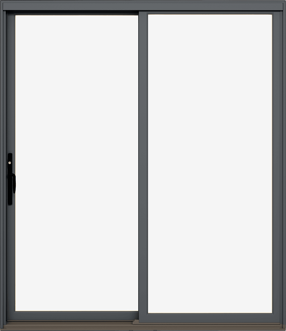 A product photo of a Marvin Elevate Sliding Patio door, exterior view.