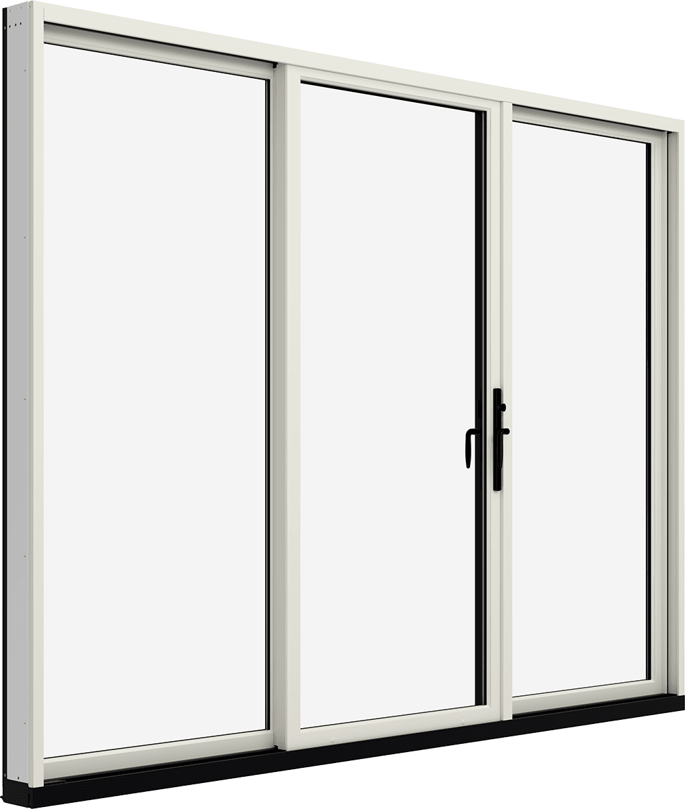 Interior view of Marvin Vivid Sliding Patio Door at an angle