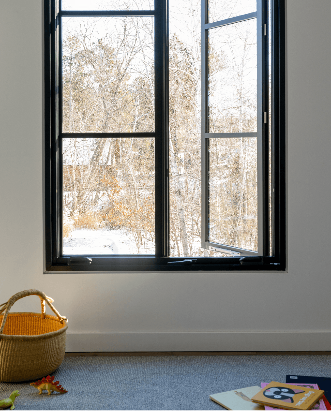 Living area with Marvin Ultimate French Casement window