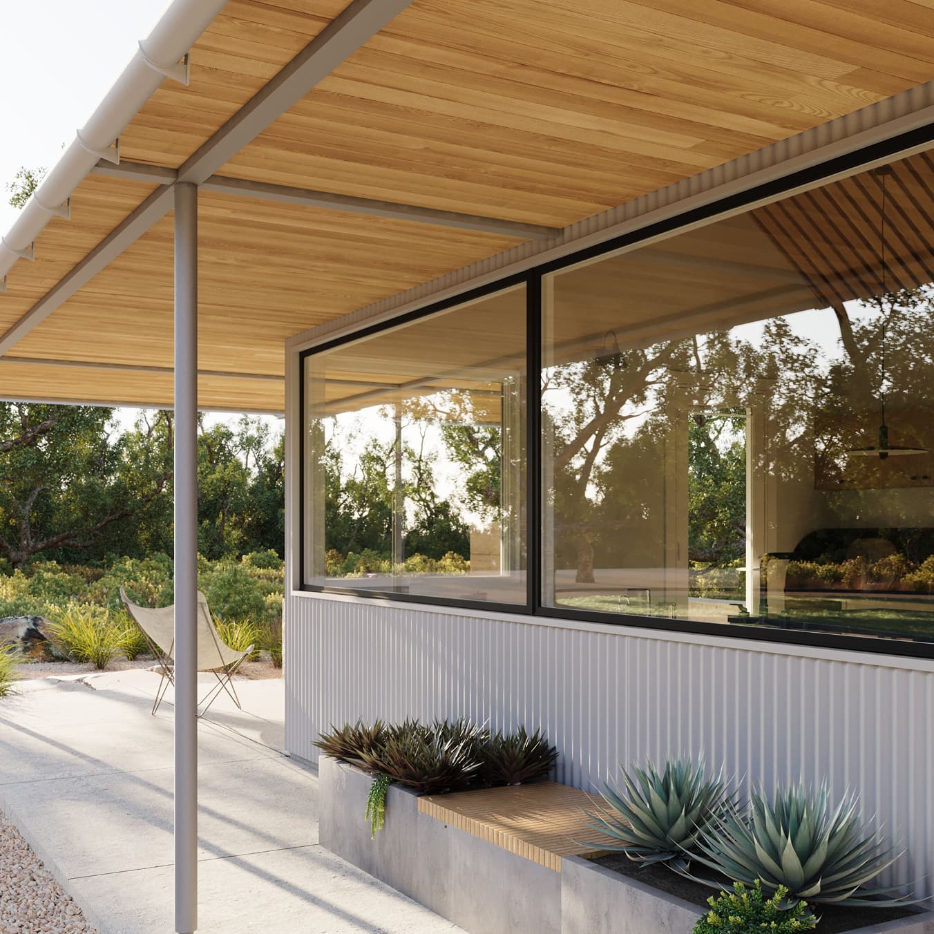 Close up of Marvin Vivid Direct Glaze and Awning windows