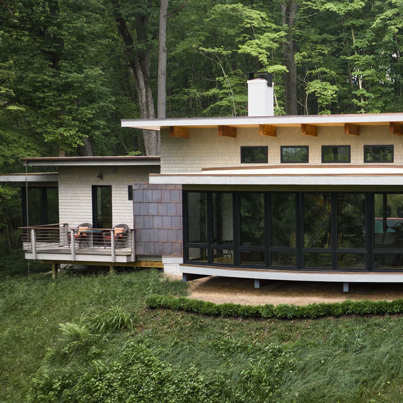 Exterior of home with Essential Awning windows