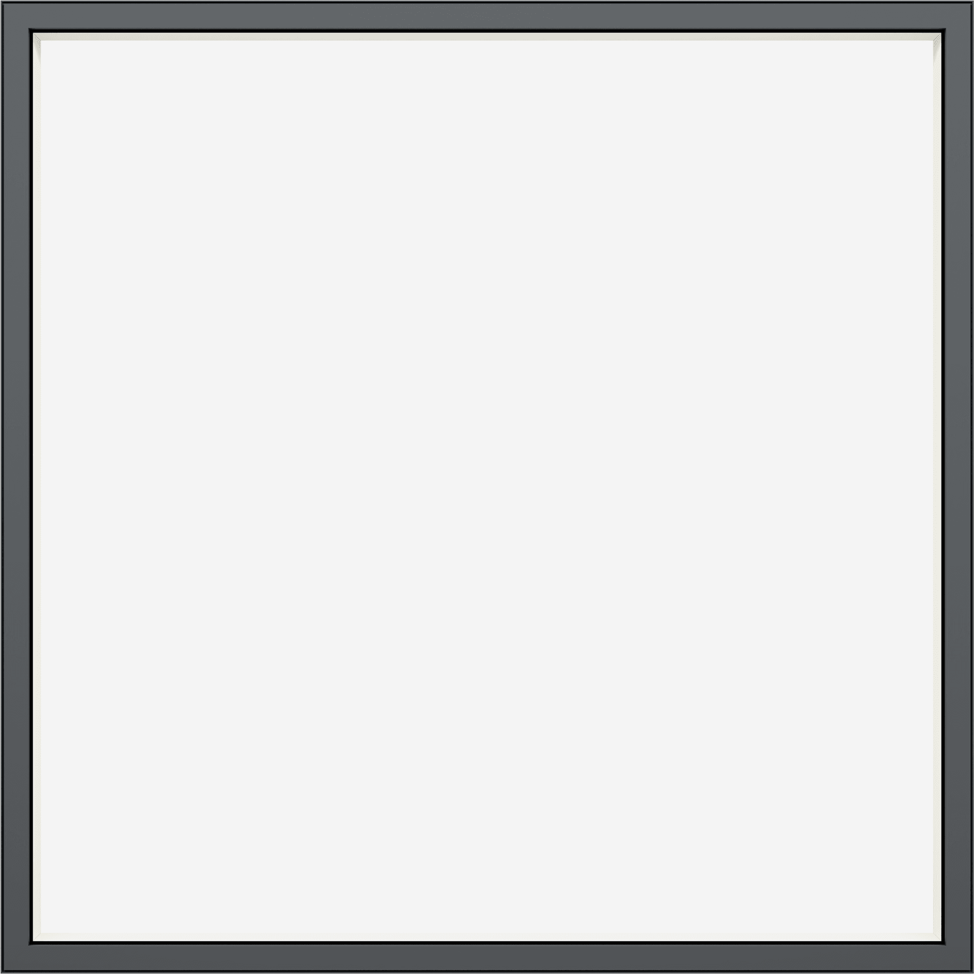 Close up of a black Marvin Modern Direct Glaze window.