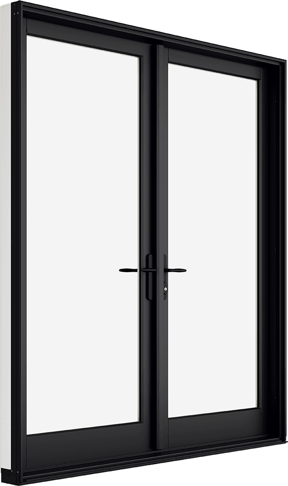 Exterior view of Marvin Vivid Inswing French Door at an angle