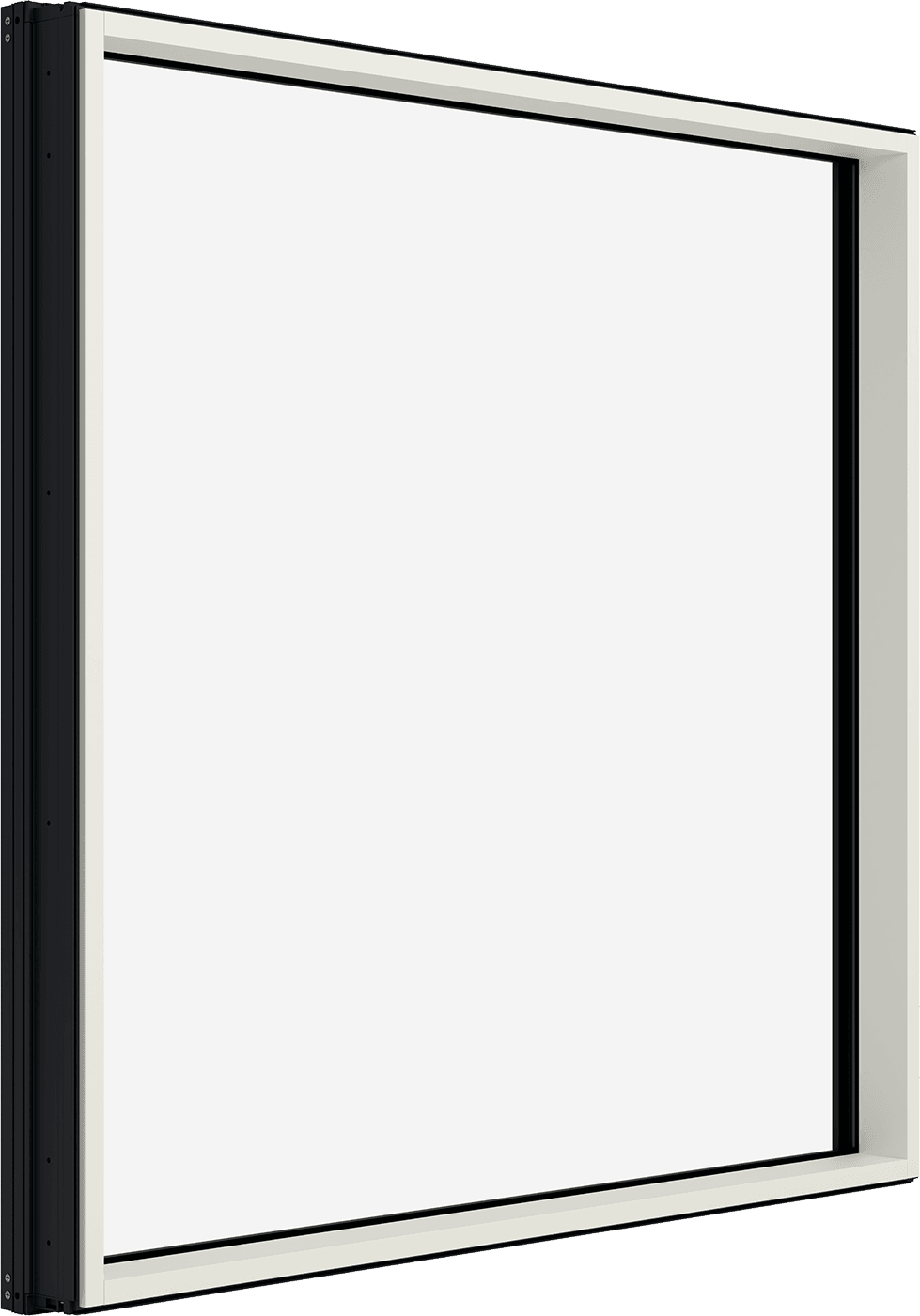 Marvin Modern Direct Glaze window interior view at an angle.