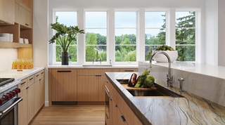 Collection of Marvin Windows in Modern Style Kitchen