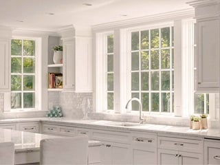 Kitchen With Marvin Windows From Elevate Collection With Divided Lites